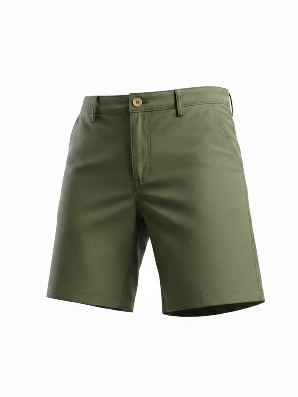 Coldwater Creek Olive Green Casual Cotton Bermuda Shorts